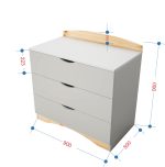 Comodă cu 3 sertare - imagine 3