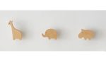 wooden hooks animals