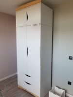 wardrobe with 2 wings and upper cabinets