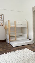 Pat supraetajat cu pat suplimentar tip sertar - imagine 8