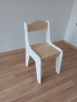 Scaun pentru copii din lemn masiv și MDF - imagine 4